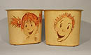 Girl Boy Wastebaskets